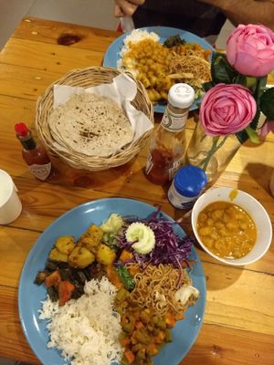 Buffet option at Govinda's Restaurant in Krabi