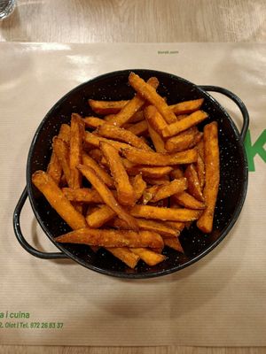Patatas de boniato at B-CREK Restaurant in Olot