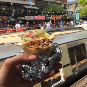 Vegan Burrito (well what's left of it) at Club Mexicana - Camden in North West London