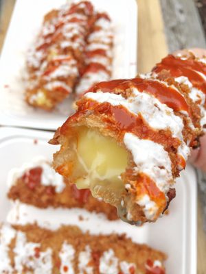 friend cheeze fingers at Club Mexicana - Camden in North West London