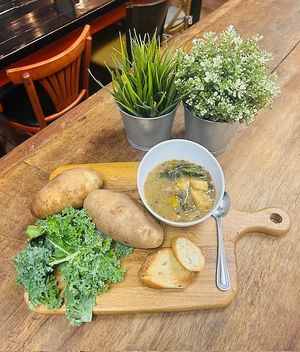 Scratch-made vegan soups offered daily. at Cafe YOU in Cape Coral