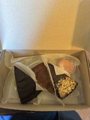 3 vegan cakes!  at Cafe YOU in Cape Coral