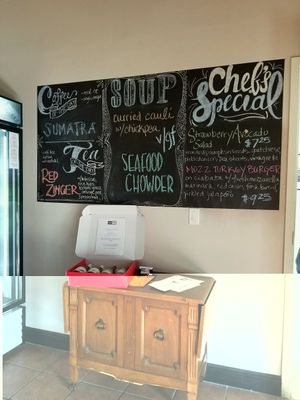Daily specials included a vegan soup at Cafe YOU in Cape Coral