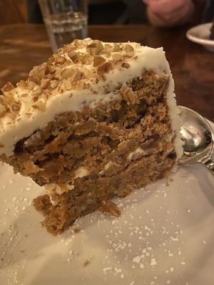 Vegan carrot cake at Peekaboo Canyon Wood Fired Kitchen in Kanab