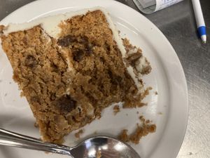 Vegan carrot cake! at Peekaboo Canyon Wood Fired Kitchen in Kanab