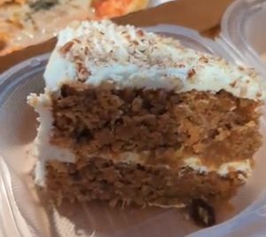 Vegan carrot cake 😍 at Peekaboo Canyon Wood Fired Kitchen in Kanab