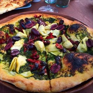 Best wood fired vegan pizza! at Peekaboo Canyon Wood Fired Kitchen in Kanab