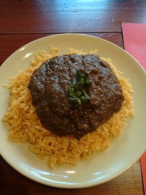 saag  at The  Pakora Bar in Edinburgh