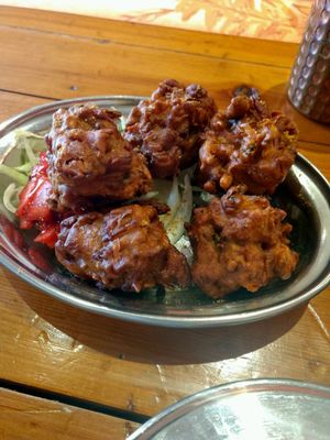 vrg pakora at The  Pakora Bar in Edinburgh