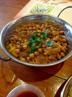 channa at The  Pakora Bar in Edinburgh