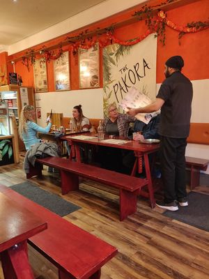 Inside at The  Pakora Bar in Edinburgh