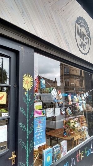exterior at Harvest Co-op in Glasgow