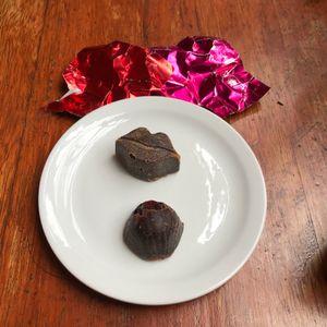 Chocolates for dessert! at Salud De Luz in Cusco