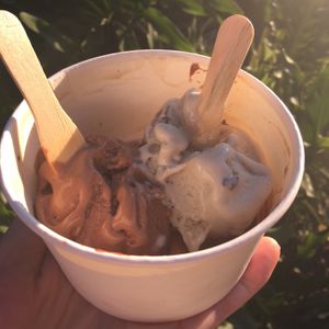 cacao and moringa mint  at ShiBoo Organic Superfood Cafe in Kerobokan Kelod