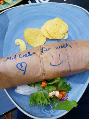 Chili sin carne Burrito at El Burro in Mainz