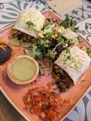 Enchiladas mit Chilly sin carne at El Burro in Mainz