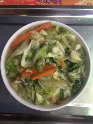 vegetable soup at Trung Tuyet in Ninh Binh