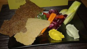 Raw Vegan Cheese Plate at Vinya Test Kitchen in Providence