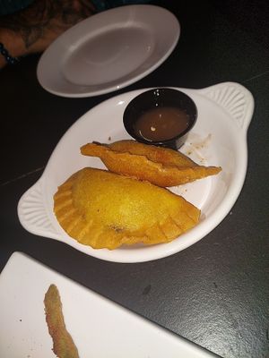 empanadas at Black & Blue in Easton