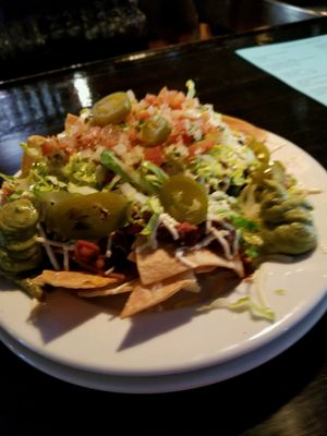 vegan nachos  at Black & Blue in Easton