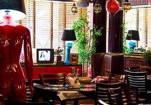 Decoration at Universal Diner in Brasilia