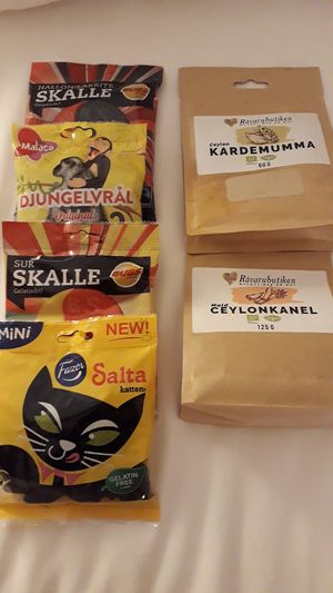 Nice assortment of candy & herbs! at HelaVegan in Gothenburg