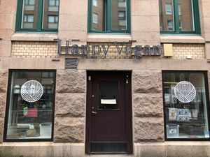 Happy Vegan grocery store 
 at HelaVegan in Gothenburg