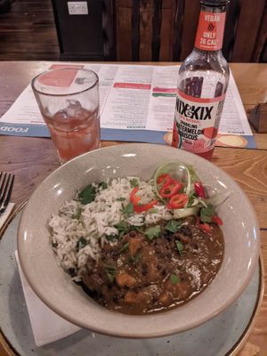 Vegan Bombay Sweet Potato & Lentil Curry at Zinco Lounge in Swansea