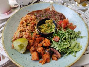 Mexican superfood bowl at Zinco Lounge in Swansea