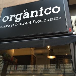 Entrance at Organico in Stockholm