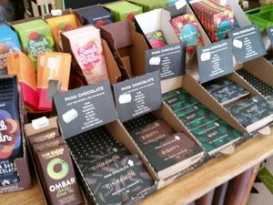 vegan chocolates at Organico in Stockholm