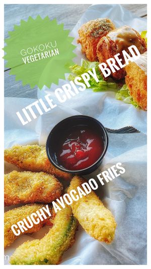 Vegan crunchy avocado fries  at Gokoku Vegetarian Ramen Shop in Studio City