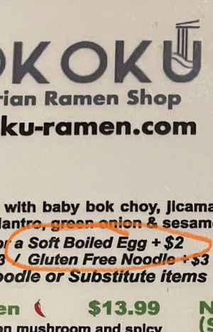 They lied to us a bunch about being a vegan restaurant. Really embarrassing, actually: how much they lied   at Gokoku Vegetarian Ramen Shop in Studio City