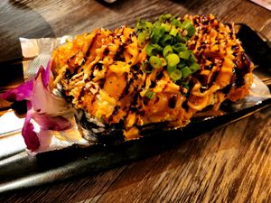 dynamite rolls at Gokoku Vegetarian Ramen Shop in Studio City