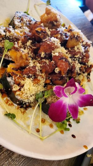 Popcorn Vegan roll at Gokoku Vegetarian Ramen Shop in Studio City