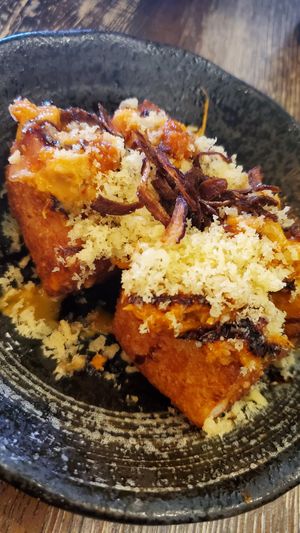 Spicy tuna at Gokoku Vegetarian Ramen Shop in Studio City