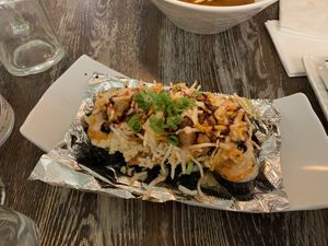 Dynamite roll, not my fav  at Gokoku Vegetarian Ramen Shop in Studio City