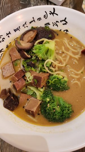 Ramen custom bowl at Gokoku Vegetarian Ramen Shop in Studio City