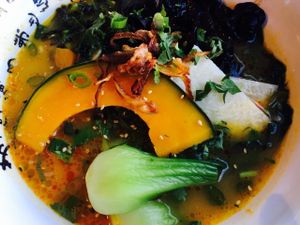 Kabocha Ramen  at Gokoku Vegetarian Ramen Shop in Studio City