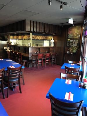Dinning hall  at Gokoku Vegetarian Ramen Shop in Studio City