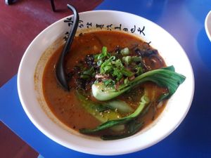 mayu garlic jalapeno bowl at Gokoku Vegetarian Ramen Shop in Studio City