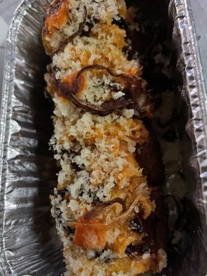 Vegan Crispy Rice Spicy Tuna Roll  at Gokoku Vegetarian Ramen Shop in Studio City