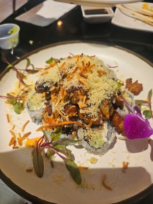 Vegan Popcorn Roll at Gokoku Vegetarian Ramen Shop in Studio City