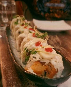 Banana Rama Roll at Gokoku Vegetarian Ramen Shop in Studio City