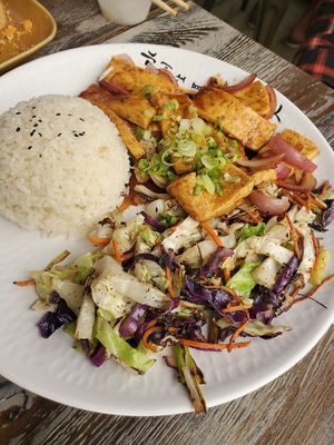 Pokemon Bento Tofu at Gokoku Vegetarian Ramen Shop in Studio City
