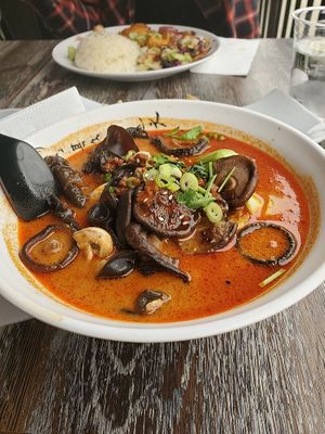 Mushroom Ramen at Gokoku Vegetarian Ramen Shop in Studio City