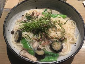 Japanese style pasta at Cosme Kitchen Adaptation - Atre West in Tokyo