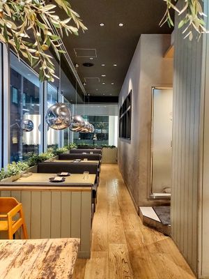 Comfortable seats at Cosme Kitchen Adaptation - Atre West in Tokyo