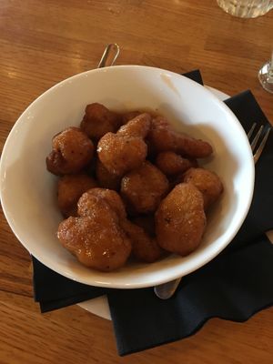 Sweet and sour cauliflower at Cascade Restaurant in Lutsen