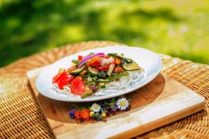 Our colorful 100% plant menu... at Vital Hotel Novina in Krystofovo Udoli